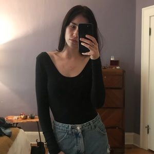 American Apparel Backless Bodysuit